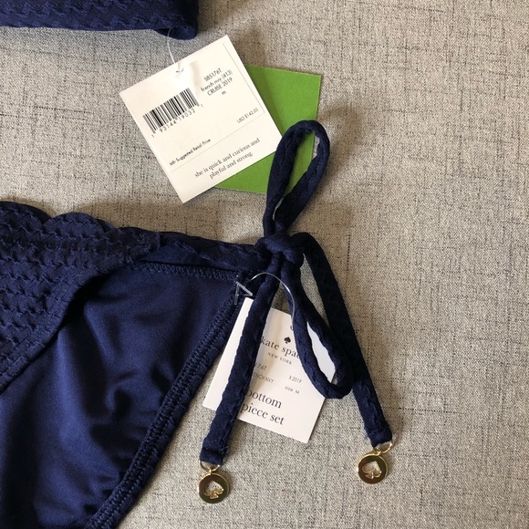 Kate Spade French Navy 2019 Scalloped Bikini - Picture 7 of 7